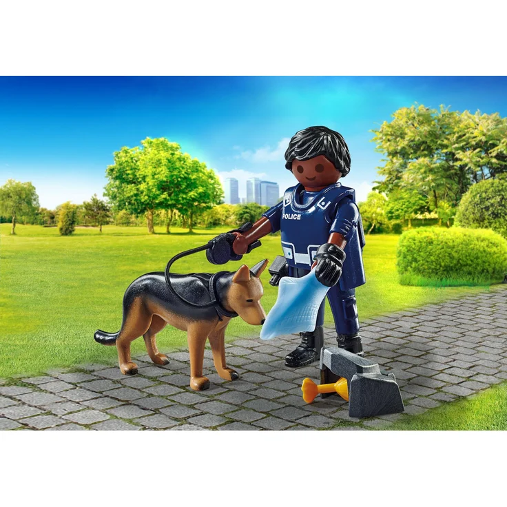 PLAYMOBIL City Action 71162 'Polizist mit Spürhund', 10 Teile, ab 4 Jahren – Bild 4