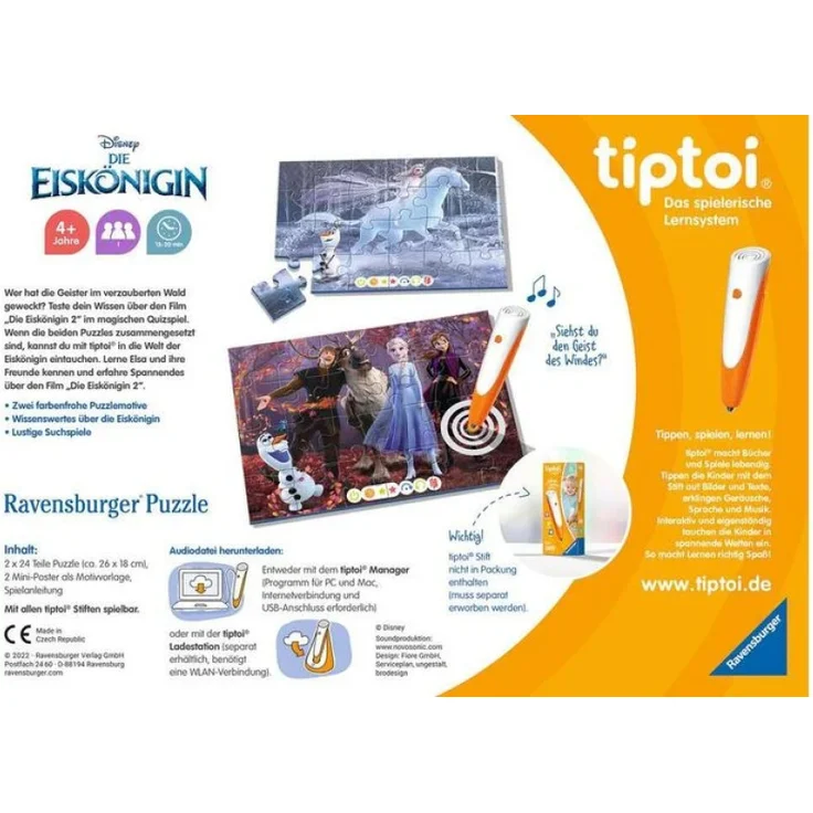 Ravensburger - tiptoi® Puzzle für kleine Entdecker: Disney Die Eiskönigin – Bild 2