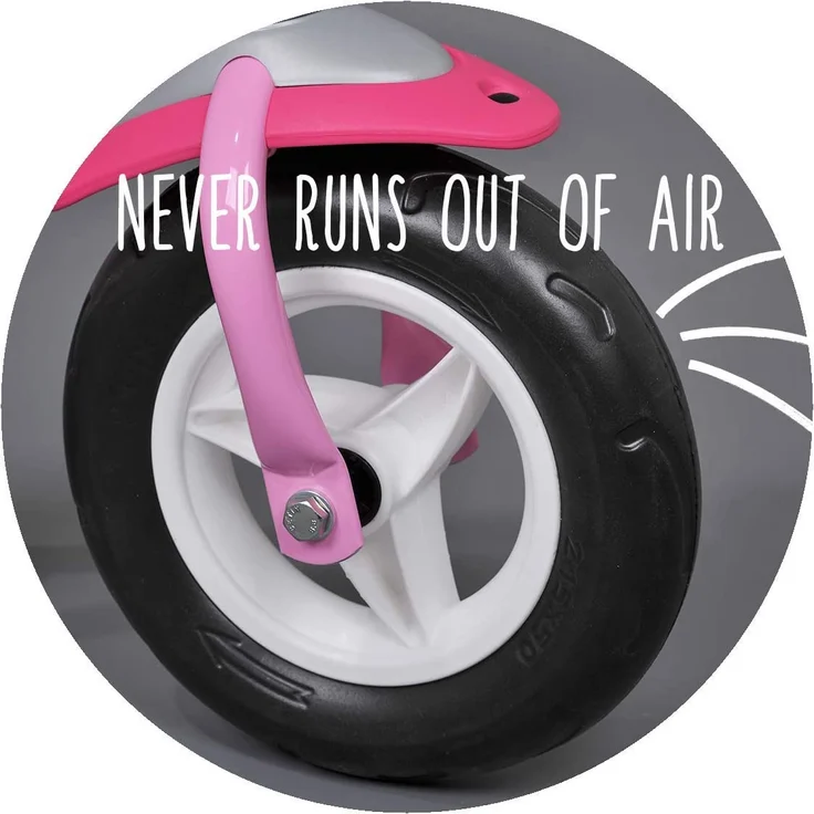 Puky 5172 'R1' Scooter, ab 2 Jahren, höhenverstellbar bis 67 cm, Sicherheitslenkergriffe, Lenkerpolster, max. belastbar bis 20 kg, rose – Bild 2