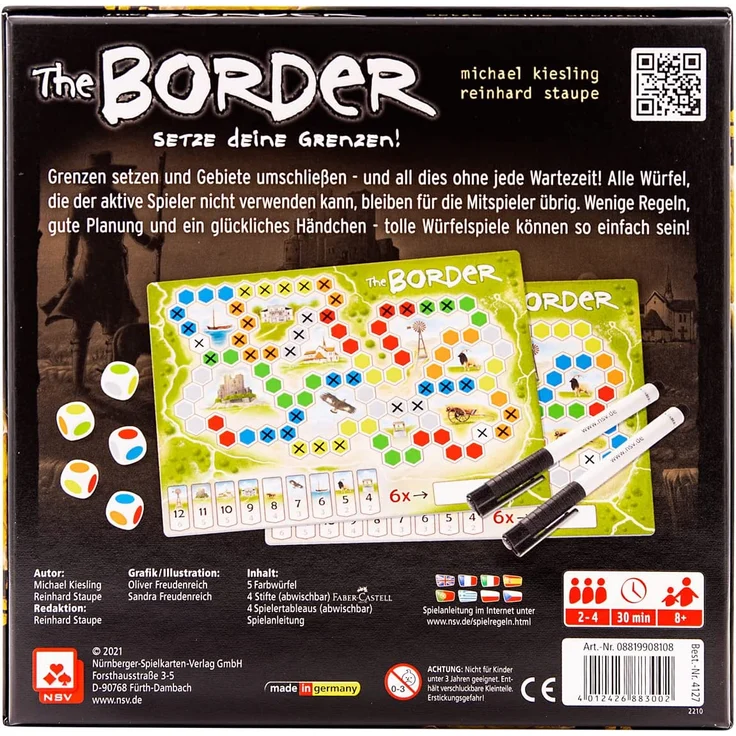 Nürnberger-Spielkarten-Verlag 'The Border', ab 8 Jahren, 2-4 Spieler, 30 min Spielzeit – Bild 3