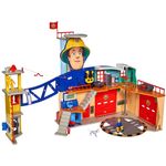 Simba 109251059 - Feuerwehrmann Sam MegaFeuerwehrstation XXL große Feuerwehrwache inklusive Sam Spielfigur, mit Licht, Sound und Funkgerät, für Kinder ab 3 Jahren - Preisvergleich