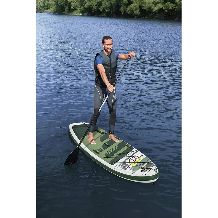 Bestway Hydro-Force 'Kahawai', SUP Board-Set, 310 x 86 x 15cm, max. Belastbarkeit bis 140kg, grün – Bild 11