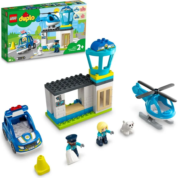 LEGO DUPLO 10959 'Polizeistation mit Hubschrauber', 40 Teile, ab 2 Jahren – Bild 1
