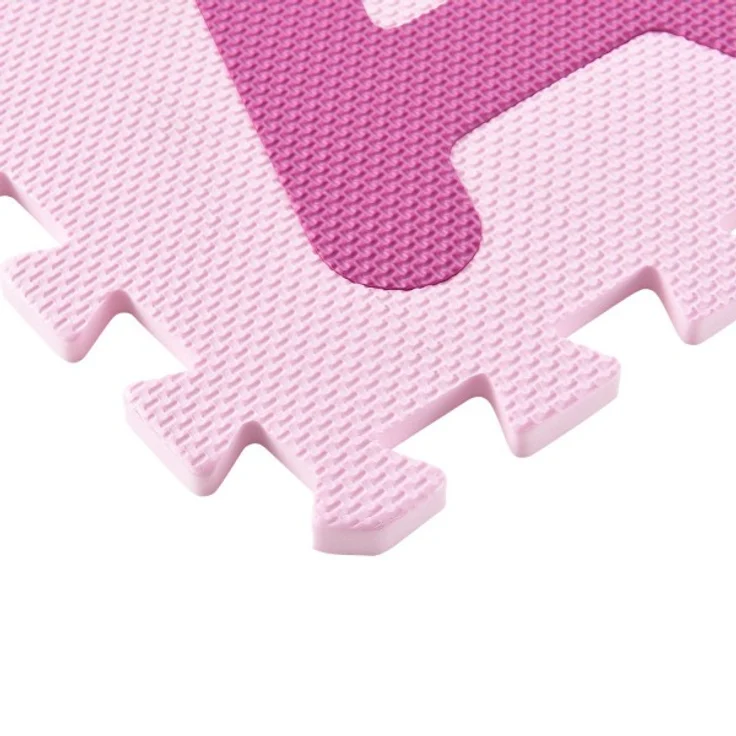 Juskys 'Juna' Puzzlematte, 36 Teile mit Buchstaben A-Z & Zahlen 0-9 - rutschfest, rosa – Bild 8