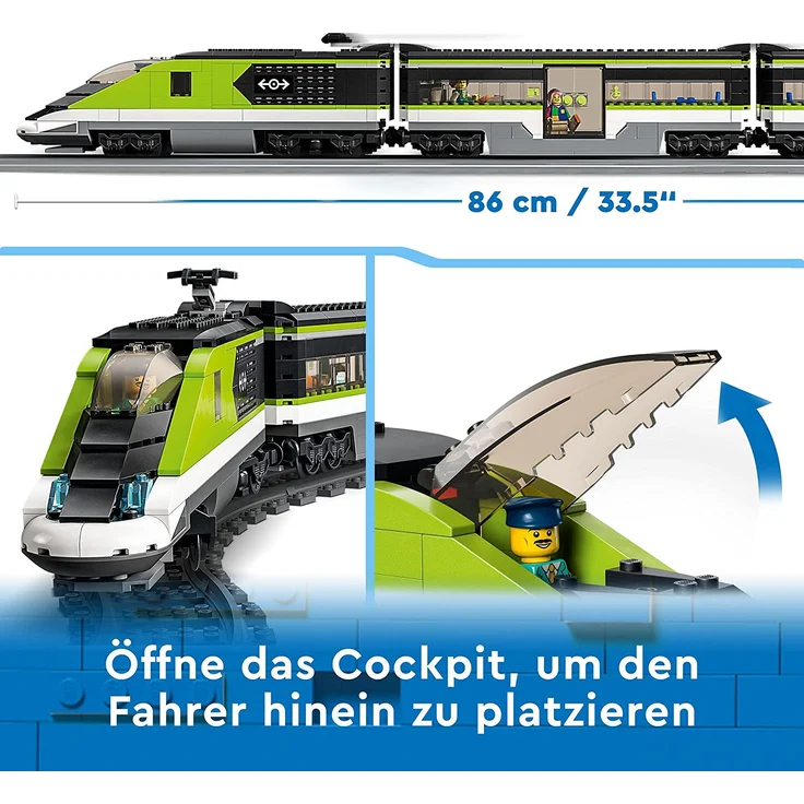 LEGO City 60337 'Personen-Schnellzug', 764 Teile, ab 7 Jahren – Bild 6