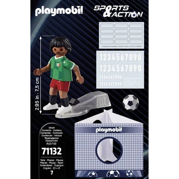 Playmobil Sports & Action 71132 'Fußballspieler Mexiko', 7 Teile, ab 5 Jahren – Bild 4