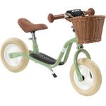 Puky 4093 'LR M CLASSIC' Laufrad, Retro, für Kinder ab 85 cm Körpergröße, bis 25 kg belastbar, höhenverstellbar, grün