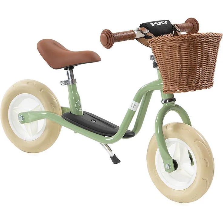 Puky 4093 'LR M CLASSIC' Laufrad, Retro, für Kinder ab 85 cm Körpergröße, bis 25 kg belastbar, höhenverstellbar, grün