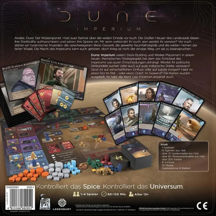 Dire Wolf 'Dune Imperium', Grundspiel, 1-4 Spieler, ab 14 Jahren – Bild 3