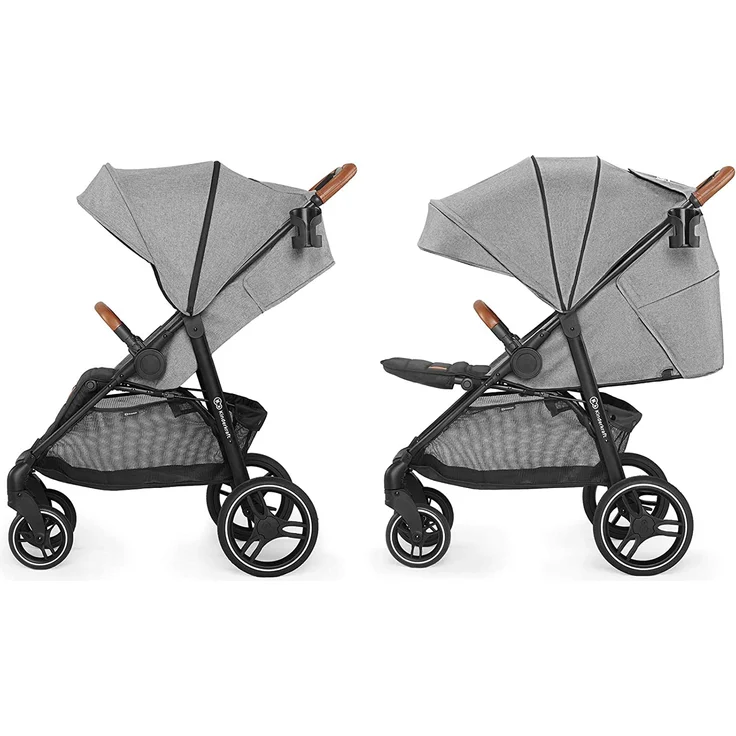 Kinderkraft 'GRANDE' Sportkinderwagen 2020 Grey inkl. Getränkehalter, Regenverdeck und Fußsack – Bild 4