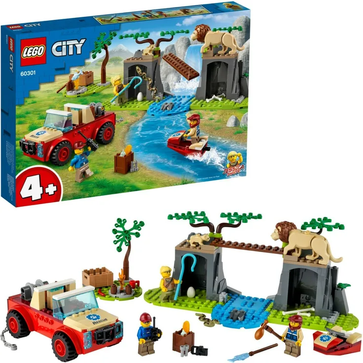 LEGO City 60301 'Tierrettungs-Geländewagen', 157 Teile, ab 4 Jahren