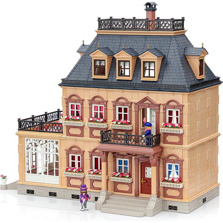 Playmobil Plus 70890 'Nostalgisches Großes Puppenhaus', 623 Teile, ab 4 Jahren – Bild 2