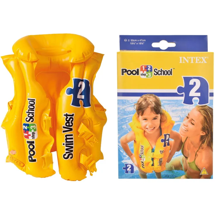 Intex 'Pool School Step 2', Kinder Schwimmweste, 3-6 Jahre, gelb - Preisvergleich