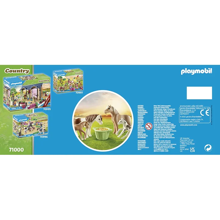 PLAYMOBIL Country 71000 '2 Island Ponys mit Fohlen', 6 Teile, ab 4 Jahren – Bild 3