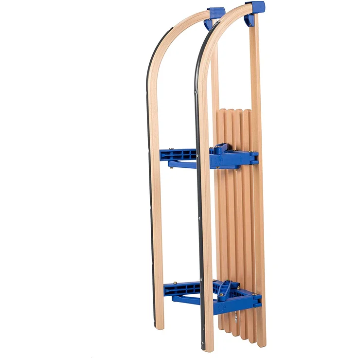 VT-Sport Colint 'Rodel-Rudi Klappschlitten Davos', mit Kunststoffbrücken Faltschlitten, Buchenholz, 100 cm, ab 3 Jahren – Bild 3