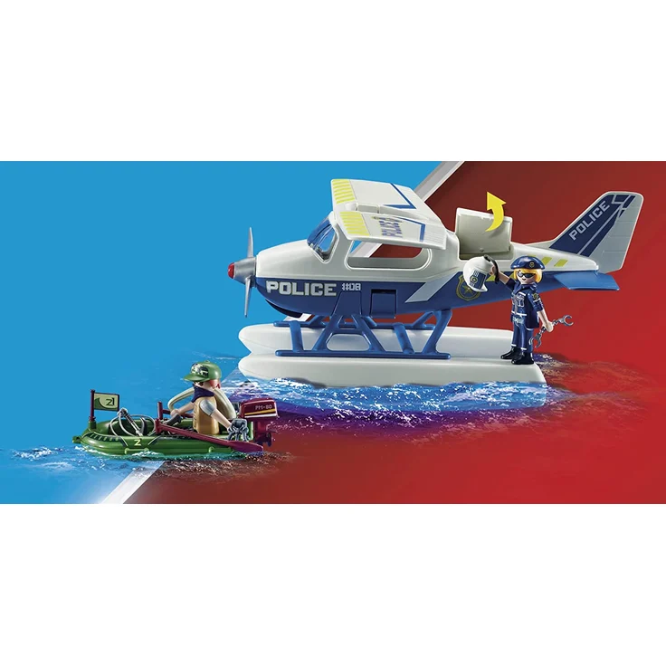 PLAYMOBIL City Action 70779 'Polizei-Wasserflugzeug: Schmuggler-Verfolgung', 33 Teile, ab 5 Jahren – Bild 8