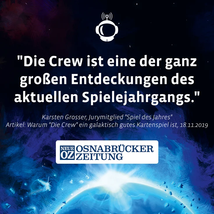 KOSMOS 'Die Crew' Kartenspiel, ab 10 Jahren, 2 - 5 Spieler, 20 min Spielzeit, Kennerspiel des Jahres 2020 – Bild 10
