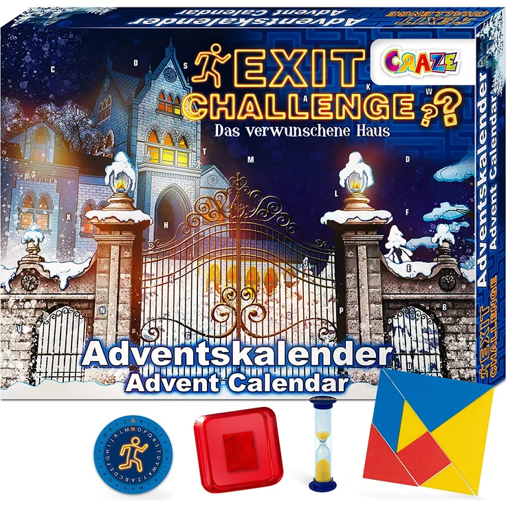 Craze EXIT Adventskalender 2020 'Das verwunschene Haus', spannende Rätsel für Kinder ab 8 Jahre – Bild 4