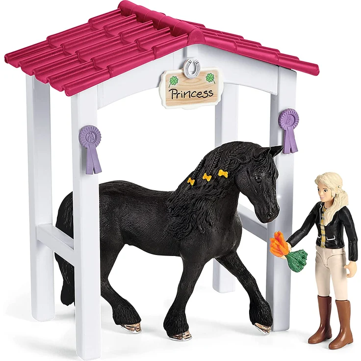 Schleich Horse Club 42437 'Pferdebox mit Tori & Princess', ab 5 Jahren, 15 Teile - Preisvergleich – Bild 5
