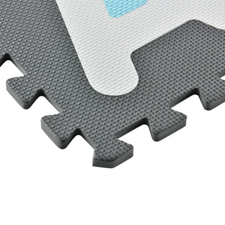 Juskys 'Noah' Puzzlematte, 36 Teile mit Buchstaben A-Z & Zahlen 0-9 - rutschfest, blau – Bild 9