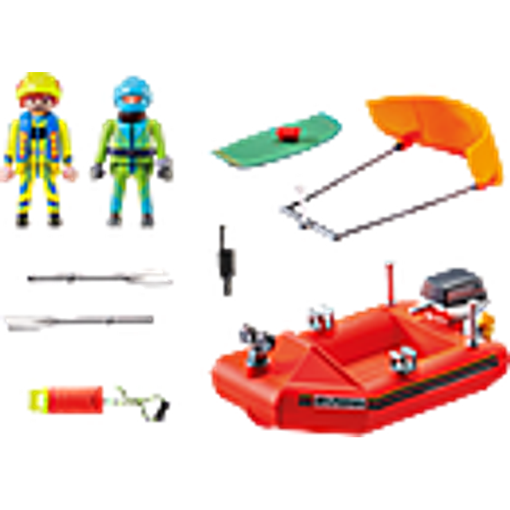Playmobil City Action 70144 'Seenot: Kitesurfer-Rettung mit Boot', 30 Teile, ab 4 Jahren – Bild 2
