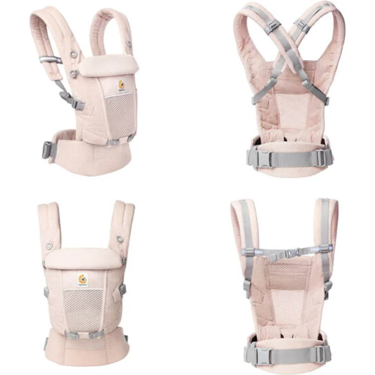 Ergobaby 'Adapt Softflex' Mesh Babytrage Pink Quartz – Bild 2