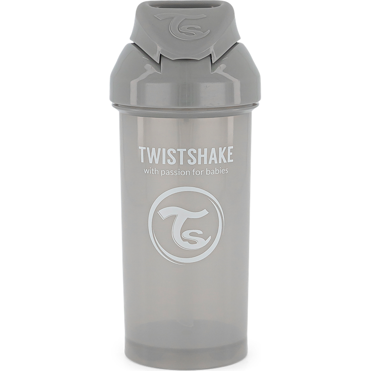 Twistshake Straw Cup 360ml 6+m Pastel Grey