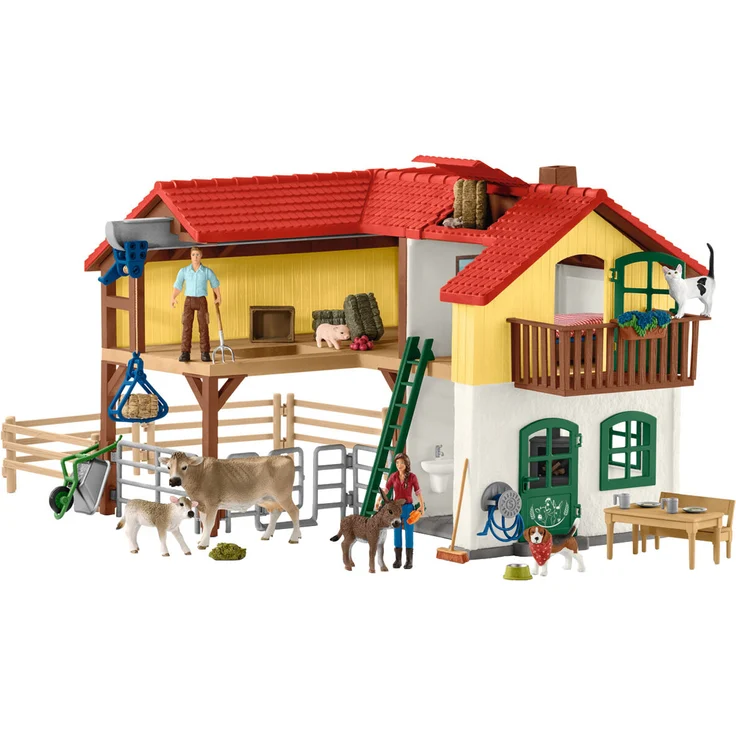 Schleich Farm World 42407 'Bauernhaus mit Stall und Tieren' ab 3 Jahren, 52 Teile – Bild 3