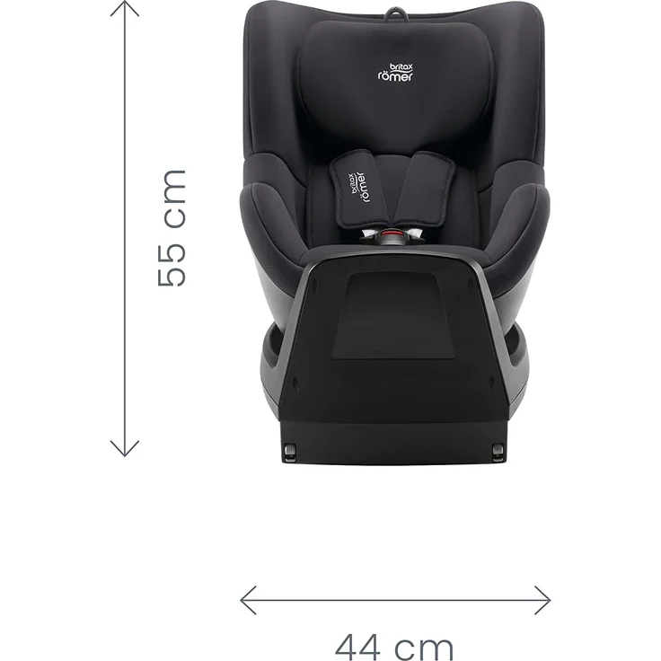 Britax Römer 'Dualfix Plus' Reboarder Inklusive Neugeboreneneinsatz und ISOFIX, Midnight Grey – Bild 5
