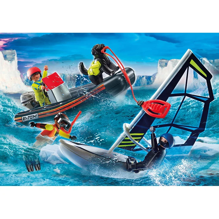 Playmobil City Action 70141 'Seenot: Polarsegler-Rettung', 29 Teile, ab 4 Jahren – Bild 3