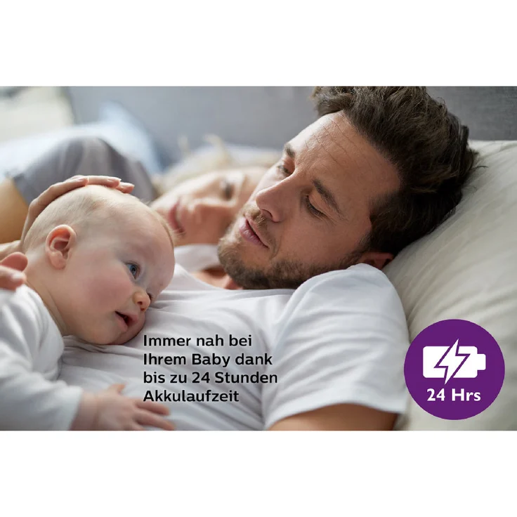 Philips Avent 'SCD502/26' Babyphone, mit DECT-Technologie, Eco-Modus, 24 Std. Laufzeit, 300 m Reichweite – Bild 5