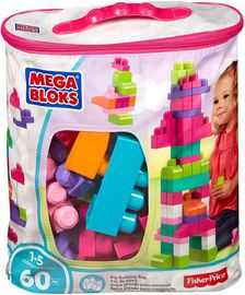 MegaBloks Maxi - Bausteinbeutel Medium, pink 60 Teile