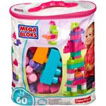 MegaBloks Maxi - Bausteinbeutel Medium, pink 60 Teile