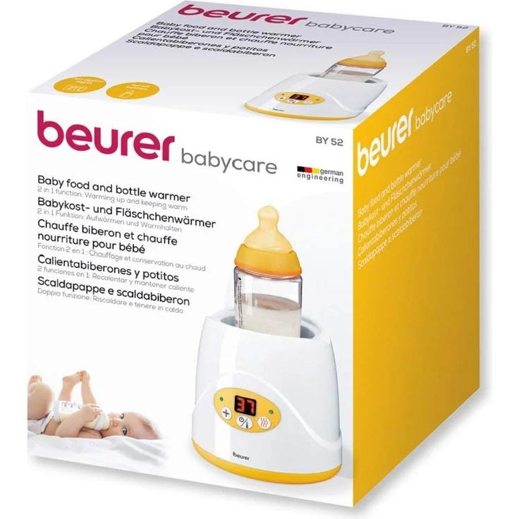 Beurer BEU BY52 Digitaler Babykostwärmer, mit LED-Display, Abschaltautomatik, inkl. Kostheber und Deckel – Bild 7