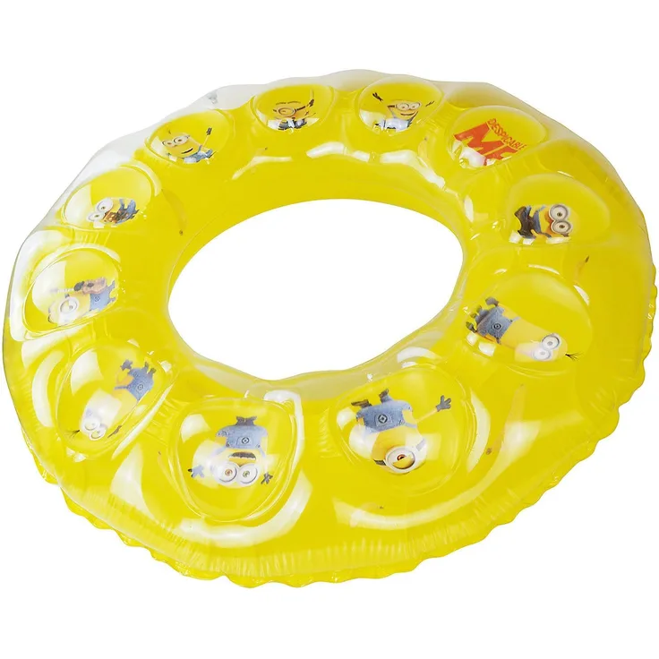 Minions Schwimmring mit Blasen aufgeblasen ca. 100 cm unaufgeblasen ca. 109 cm