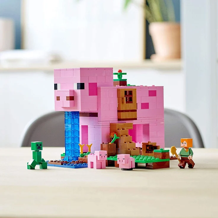 LEGO Minecraft 21170 'Das Schweinehaus', 490 Teile, ab 8 Jahren – Bild 9