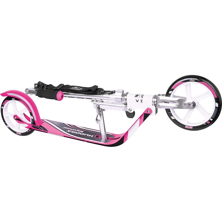 Hudora 'Big Wheel 205' City Scooter, ab 5 Jahren, höhenverstellbar bis 104 cm, klappbar, max. belastbar bis 100 kg, pink/weiß – Bild 2