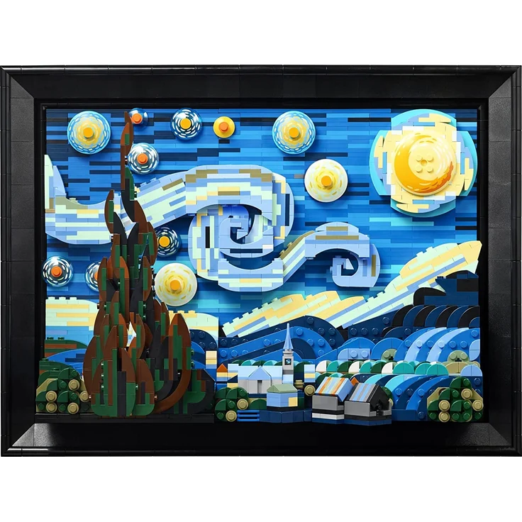 LEGO Ideas 21333 'Vincent van Gogh – Sternennacht', 2316 Teile, ab 18 Jahren – Bild 4
