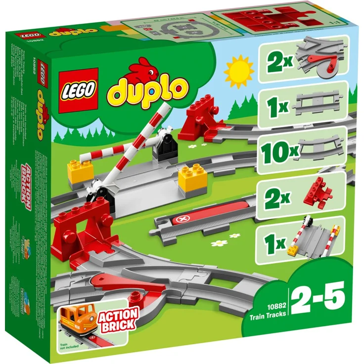 LEGO Duplo 10882 'Eisenbahn Schienen', 23 Teile, ab 2 Jahren – Bild 4