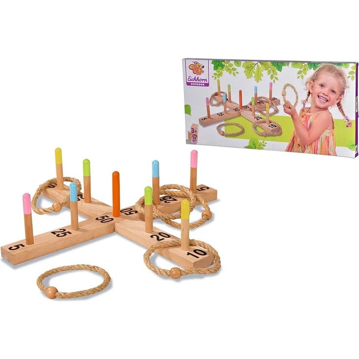 Ringwurfspiel aus Holz