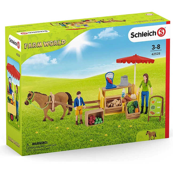 Schleich Farm World 42528 'Mobiler Farm Stand', ab 3 Jahren, 27 Teile, Set mit einer Vielzahl an Spielmöglichkeiten - Preisvergleich – Bild 7