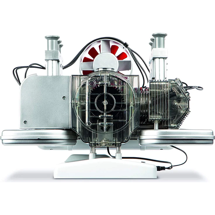 Franzis 'Porsche 911 Boxermotor', klassisches luftgekühltes 6-Zylinder-Motormodell – Bild 4