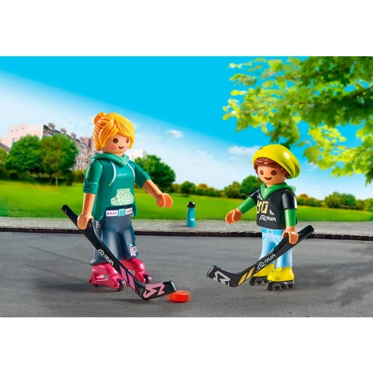 PLAYMOBIL Sports&Action DuoPack 71209 'Inline-Hockey', 13 Teile, ab 4 Jahren – Bild 2