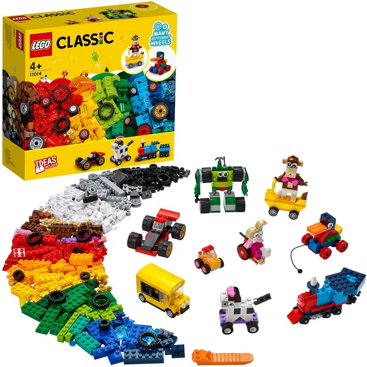 LEGO® Classic 11014 'Steinebox mit Rädern', 653 Teile, ab 4 Jahren
