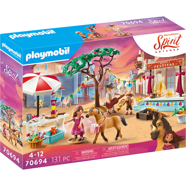 PLAYMOBIL Spirit Riding Free 70694 'Miradero Festival', 131 Teile, ab 4 Jahren