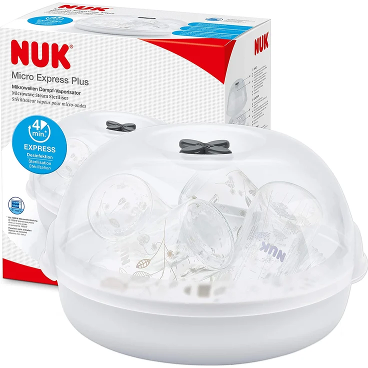 NUK 'Micro Express Plus' Mikrowellen Sterilisator Weiß – Bild 2