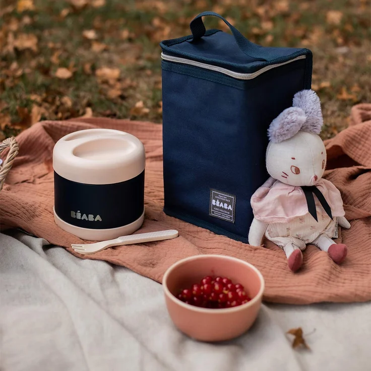 BÉABA - Isoliertasche für Babymahlzeiten - Geräumig - Aufbewahrung von Baby-Flaschen - Tasche für komplette Mahlzeiten - Zusammenlegbar - Weiches und wasserdichtes Material - Terracota – Bild 3