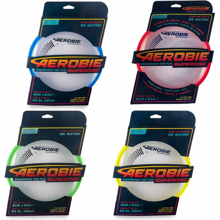 Aerobie 6046399 - Superdisc, Frisbee für präzise Würfe, farblich sortiert, 1x Stück, zufällige Auswahl – Bild 1