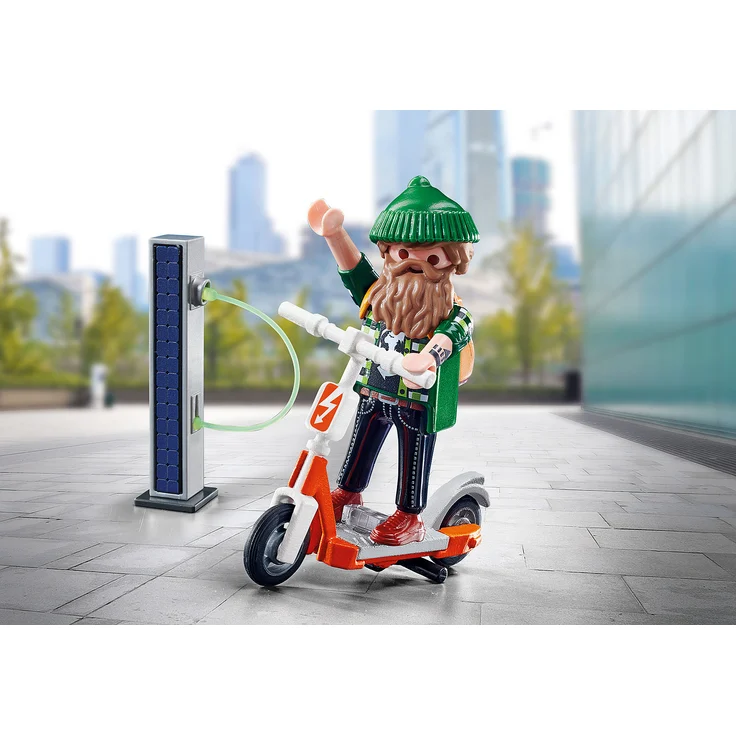 PLAYMOBIL City Life 70873 'Hipster mit E-Roller', 16 Teile, ab 4 Jahren – Bild 3