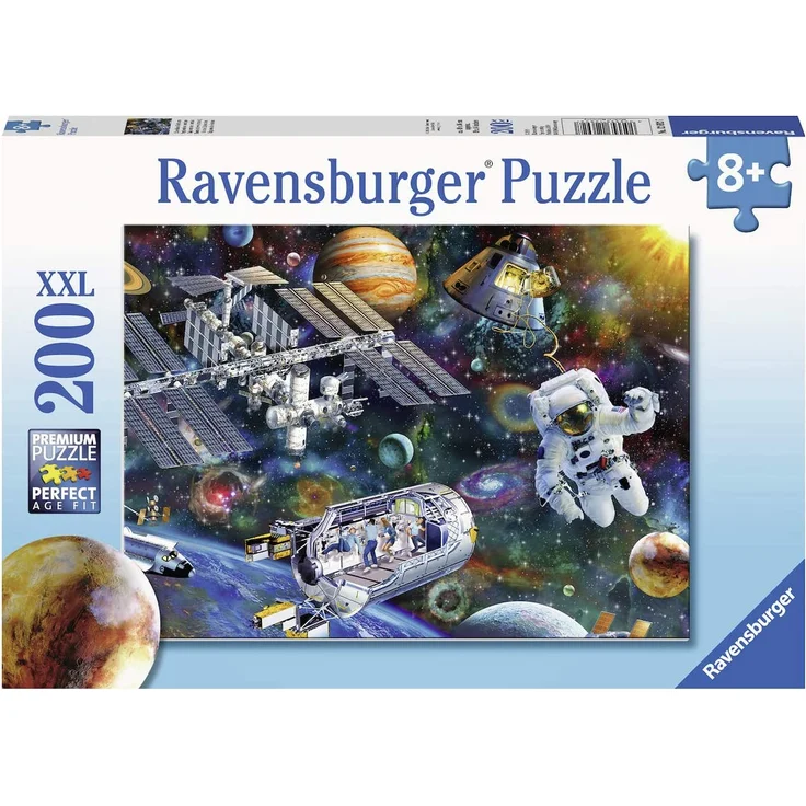 Ravensburger Kinderpuzzle - Expedition Weltraum, 200 Teile – Bild 1